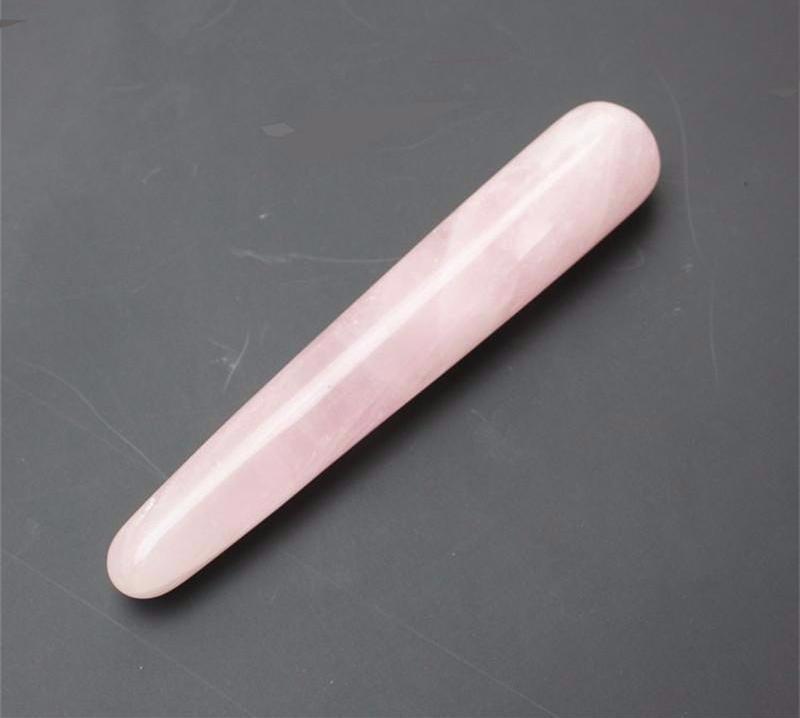 Natural Crystal Rose Face Massage Wand