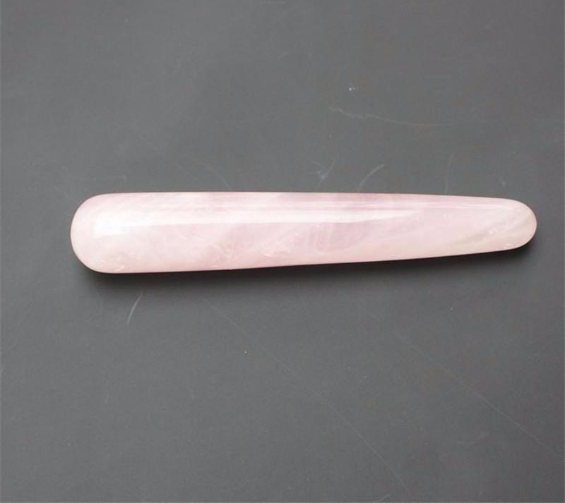Natural Crystal Rose Face Massage Wand