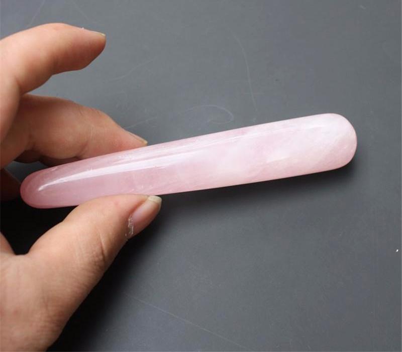 Natural Crystal Rose Face Massage Wand