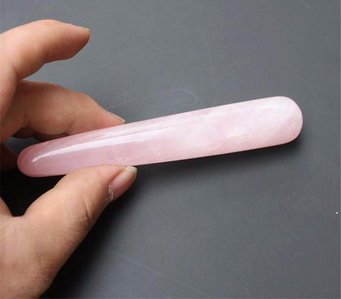 Natural Crystal Rose Face Massage Wand