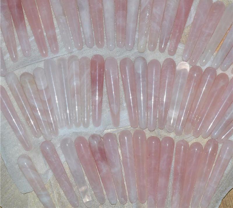 Natural Crystal Rose Face Massage Wand