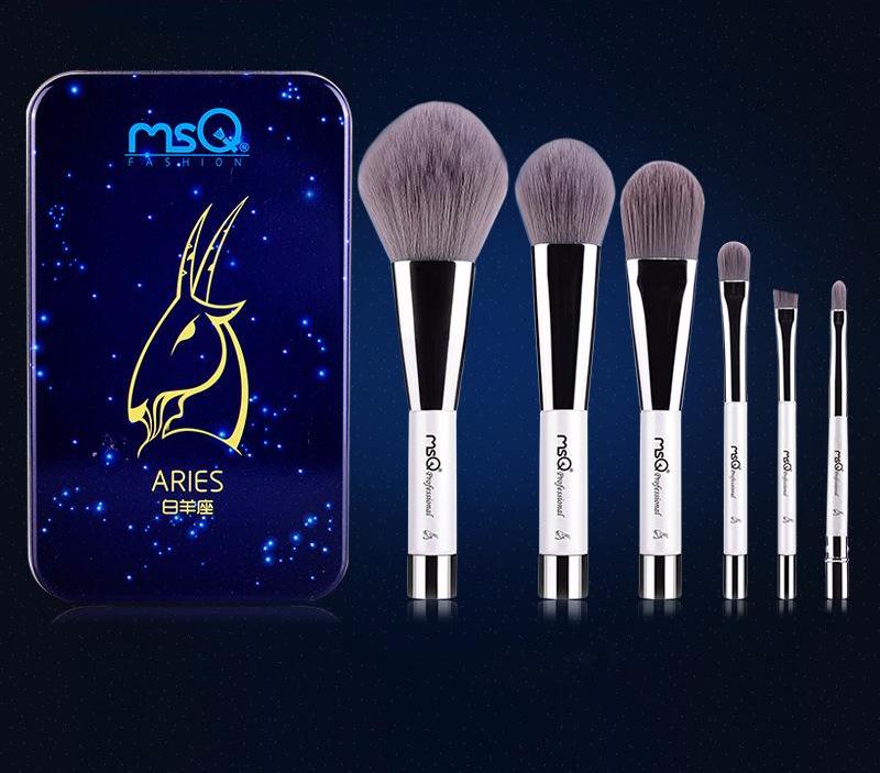 Charcoal Fiber Makeup Brushes Set