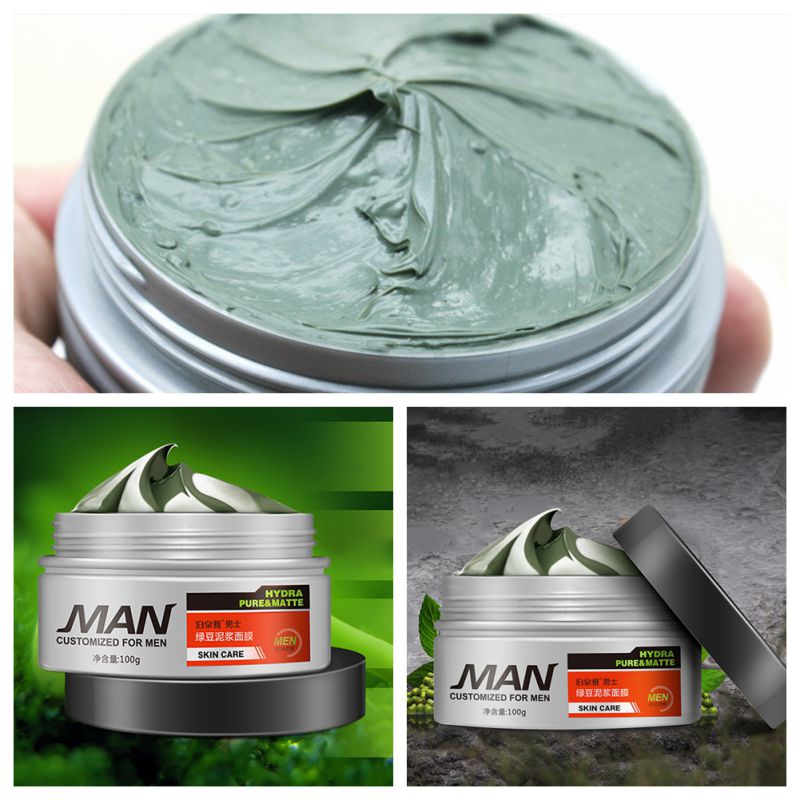 Men's Organic Mung Bean Mud Facial Mask