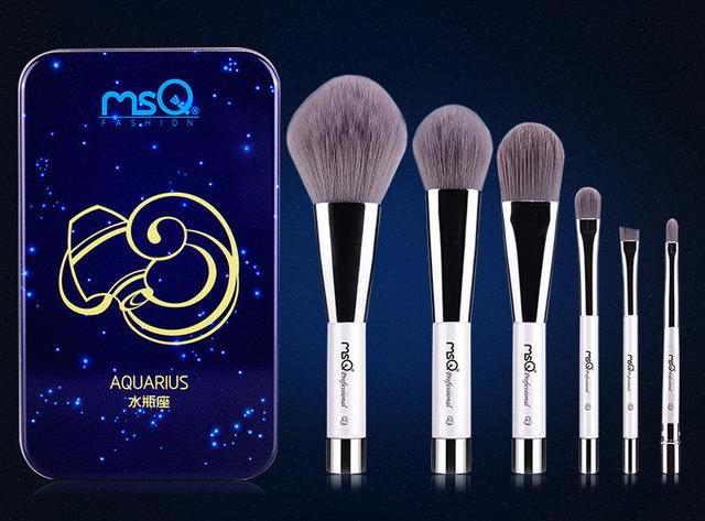 Charcoal Fiber Makeup Brushes Set