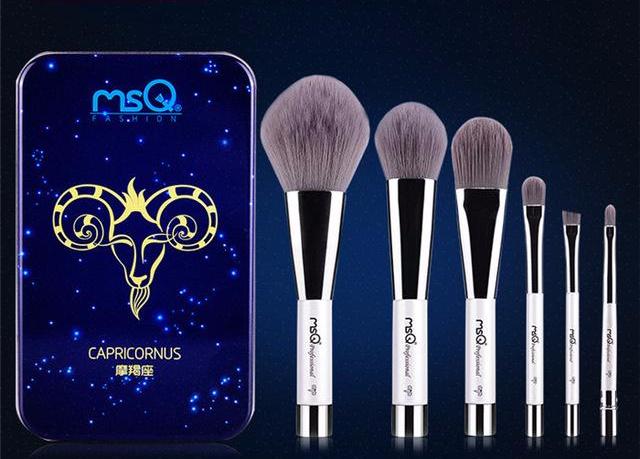 Charcoal Fiber Makeup Brushes Set