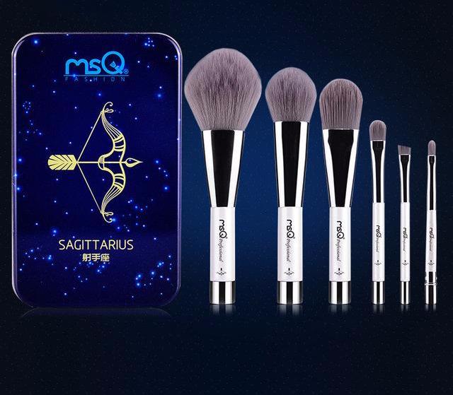 Charcoal Fiber Makeup Brushes Set