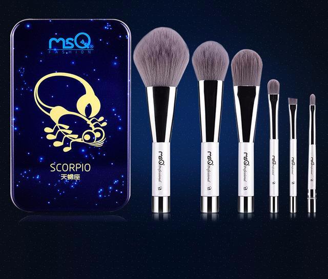 Charcoal Fiber Makeup Brushes Set