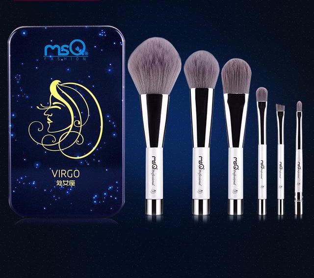 Charcoal Fiber Makeup Brushes Set